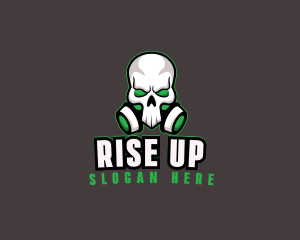 Skull Gas Mask logo design