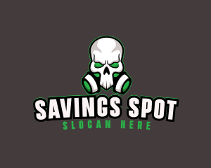 Skull Gas Mask logo design