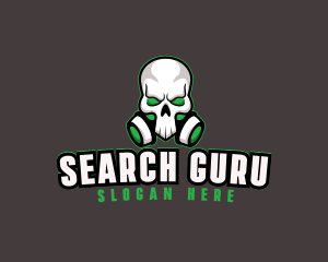 Skull Gas Mask logo design