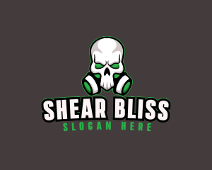 Skull Gas Mask logo design