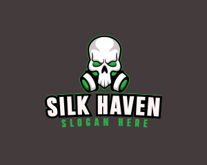 Skull Gas Mask logo design