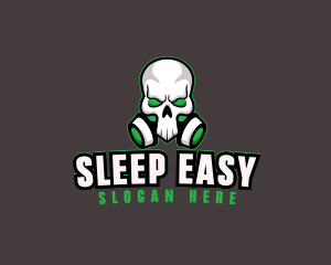 Skull Gas Mask logo design