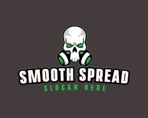 Skull Gas Mask logo design