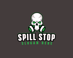 Skull Gas Mask logo design