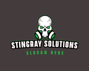 Skull Gas Mask logo design