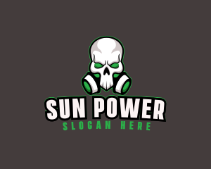 Skull Gas Mask logo design