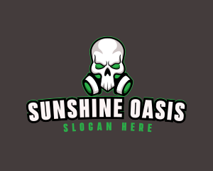 Skull Gas Mask logo design