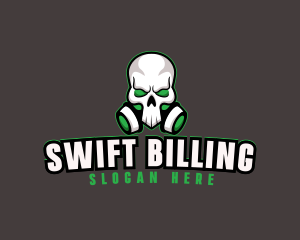 Skull Gas Mask logo design