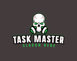 Skull Gas Mask logo design