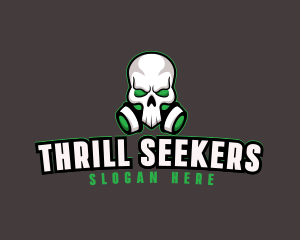 Skull Gas Mask logo design