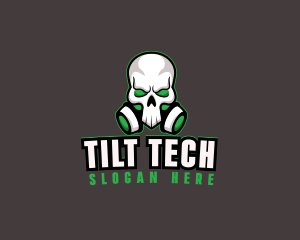 Skull Gas Mask logo design