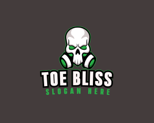 Skull Gas Mask logo design