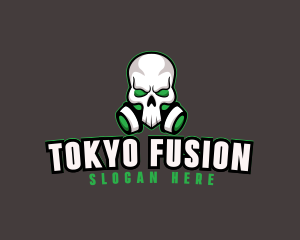 Skull Gas Mask logo design