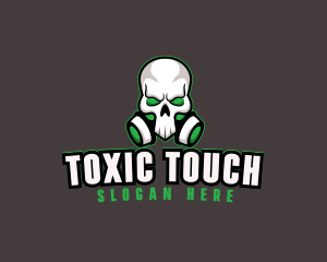 Poisonous - Skull Gas Mask logo design