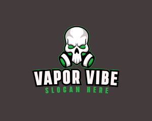 Skull Gas Mask logo design