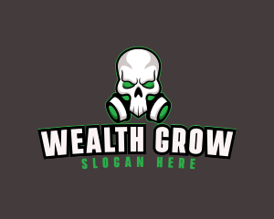 Skull Gas Mask logo design