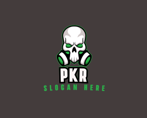 Skull Gas Mask logo design