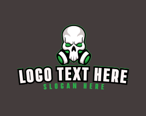 Mascot - Skull Gas Mask logo design