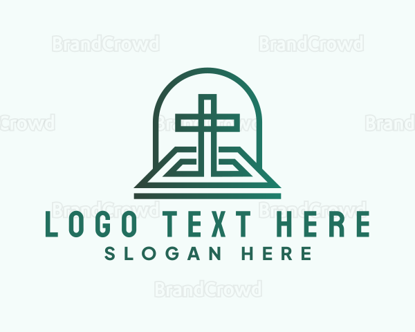 Religious Altar Cross Logo