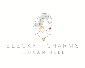 Luxury Fashion Lady  logo design