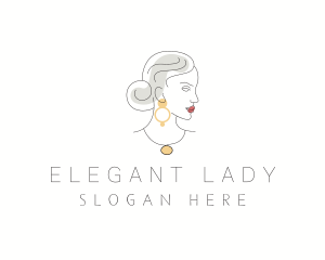 Luxury Fashion Lady  logo design