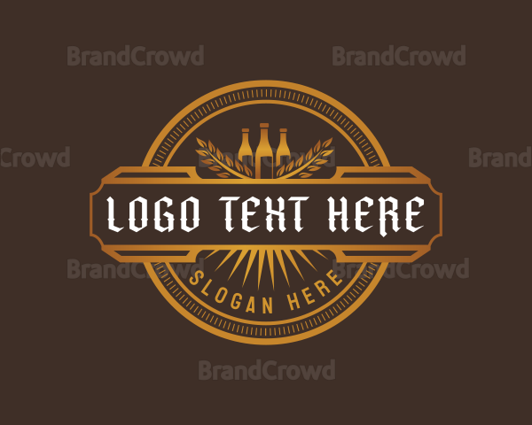 Beer Brewery Liquor Logo