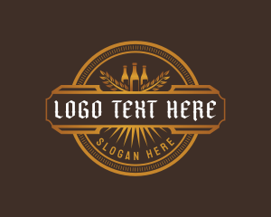 Liqour - Beer Brewery Liquor logo design