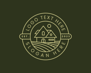 Land - Farm House Realty logo design