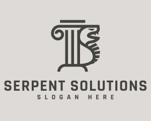 Snake - Paralegal Column Snake logo design