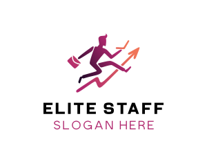 Hire - Work Employee Growth logo design