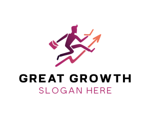 Work Employee Growth logo design