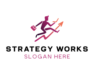 Work Employee Growth logo design