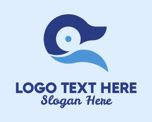 Geese - Blue Duck Animal logo design