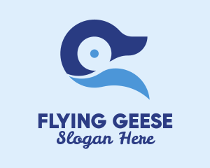 Geese - Blue Duck Animal logo design