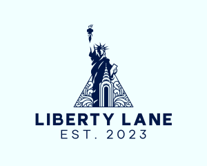 America Art Deco Liberty logo design