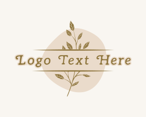 Herb - Nature Leaf Boutique logo design