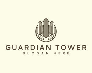 Building Apartment Tower logo design