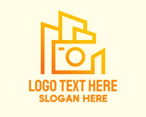 Digicam - Modern Camera Building logo design