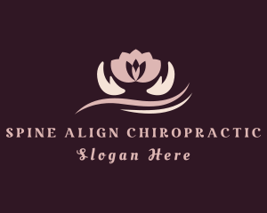 Chiropractor - Lotus Hand Massage logo design