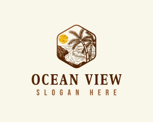 Vacation Beach Resort logo design