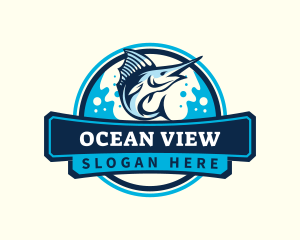 Sailfish Ocean Fishing logo design