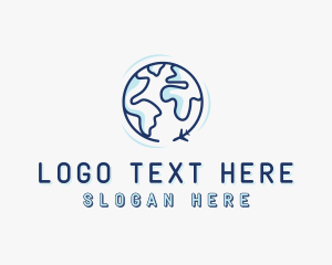 Shipping - World Airline Aviation logo design