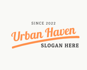 Urban Cursive Wordmark logo design