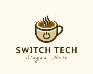 Switch - Power Coffee Cup logo design