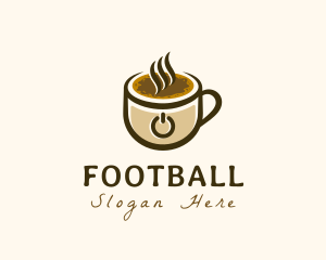 Latte - Power Coffee Cup logo design