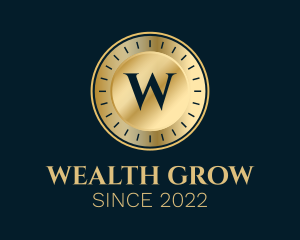 Luxury Gold Coin Letter  logo design