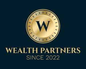 Luxury Gold Coin Letter  logo design