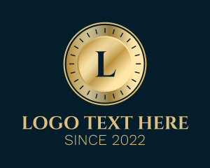 Token - Luxury Gold Coin Letter logo design