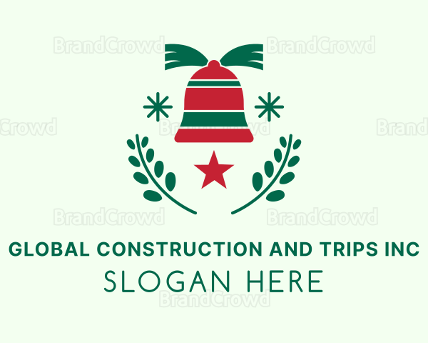 Christmas Bell Decoration Logo