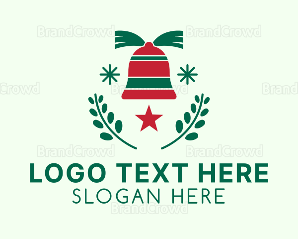 Christmas Bell Decoration Logo